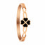 Midnight Clover Rose Gold Bracelet