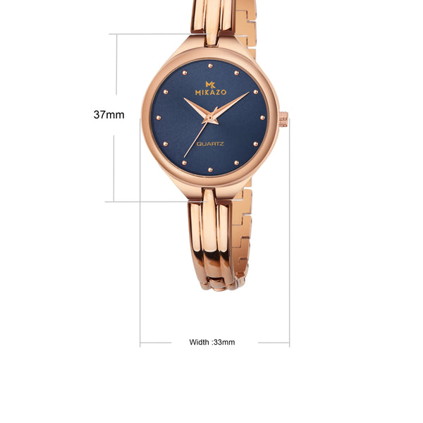 Shimmering Copper Glow - Blue