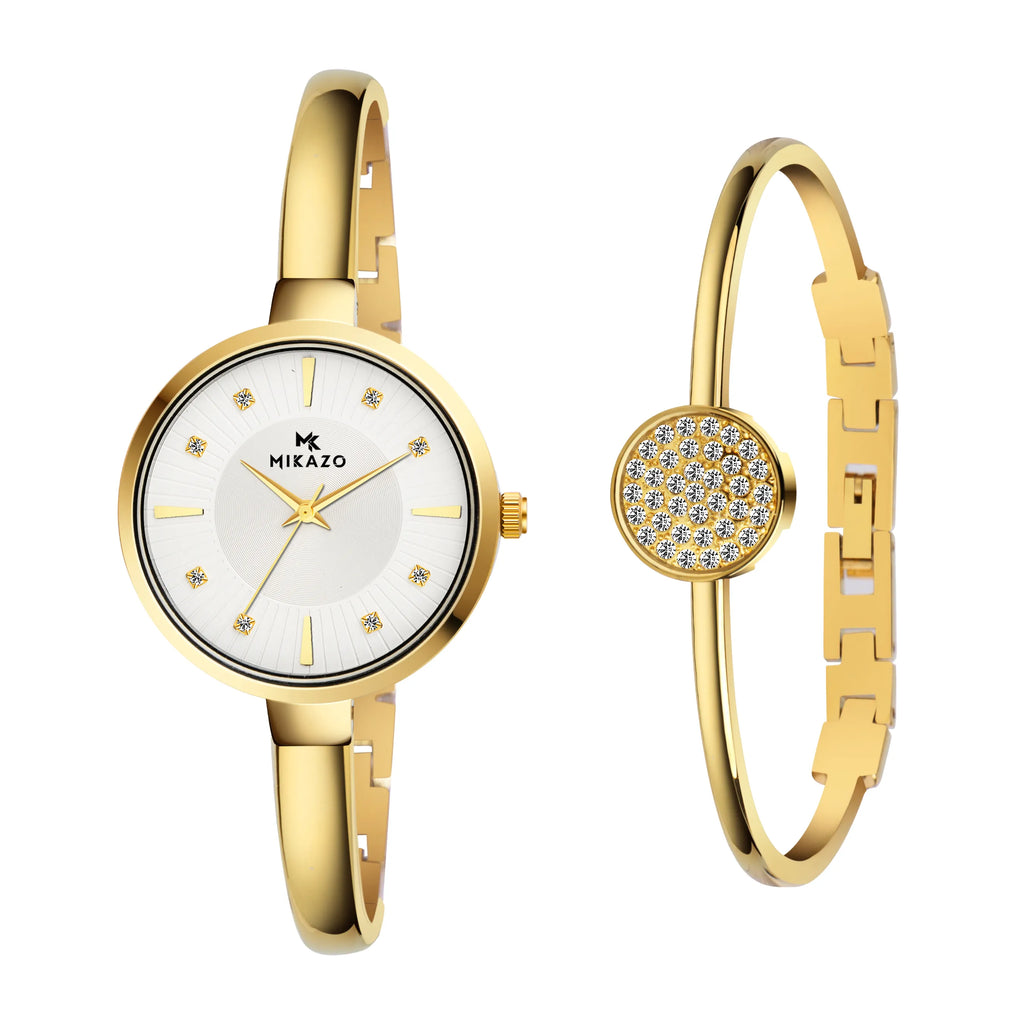 Gold Elegance - White
