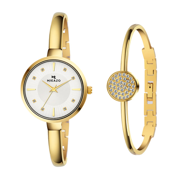 Gold Elegance - White