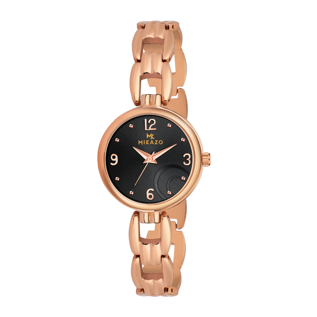 Blush Gold Elegance - Half Moon Black