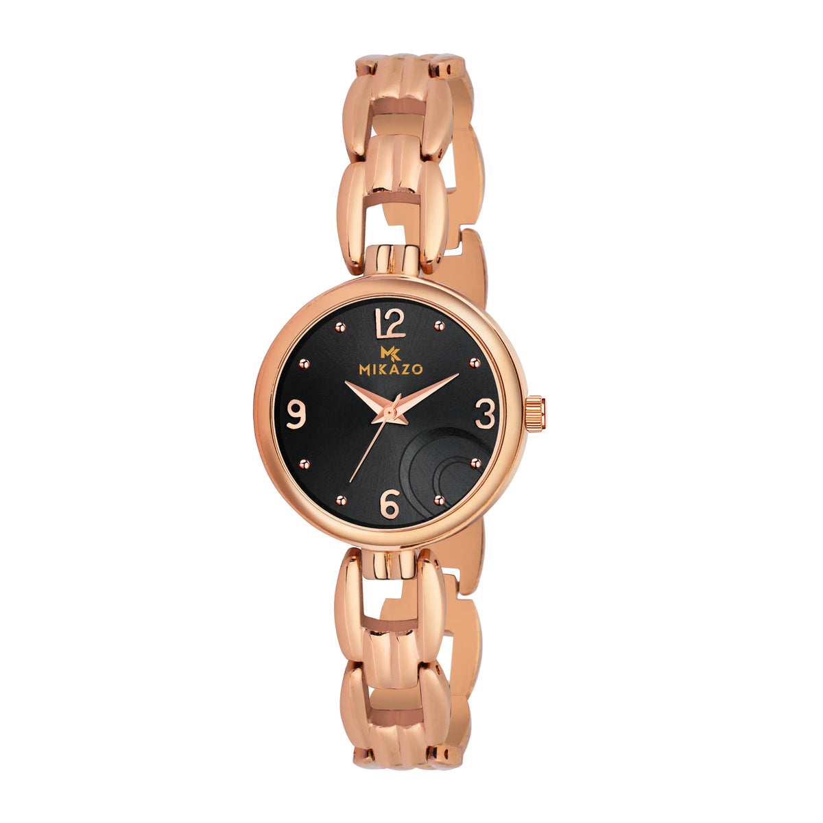 Blush Gold Elegance - Half Moon Black