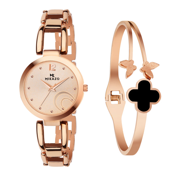 Soft Copper Gleam - Half Moon Rosegold