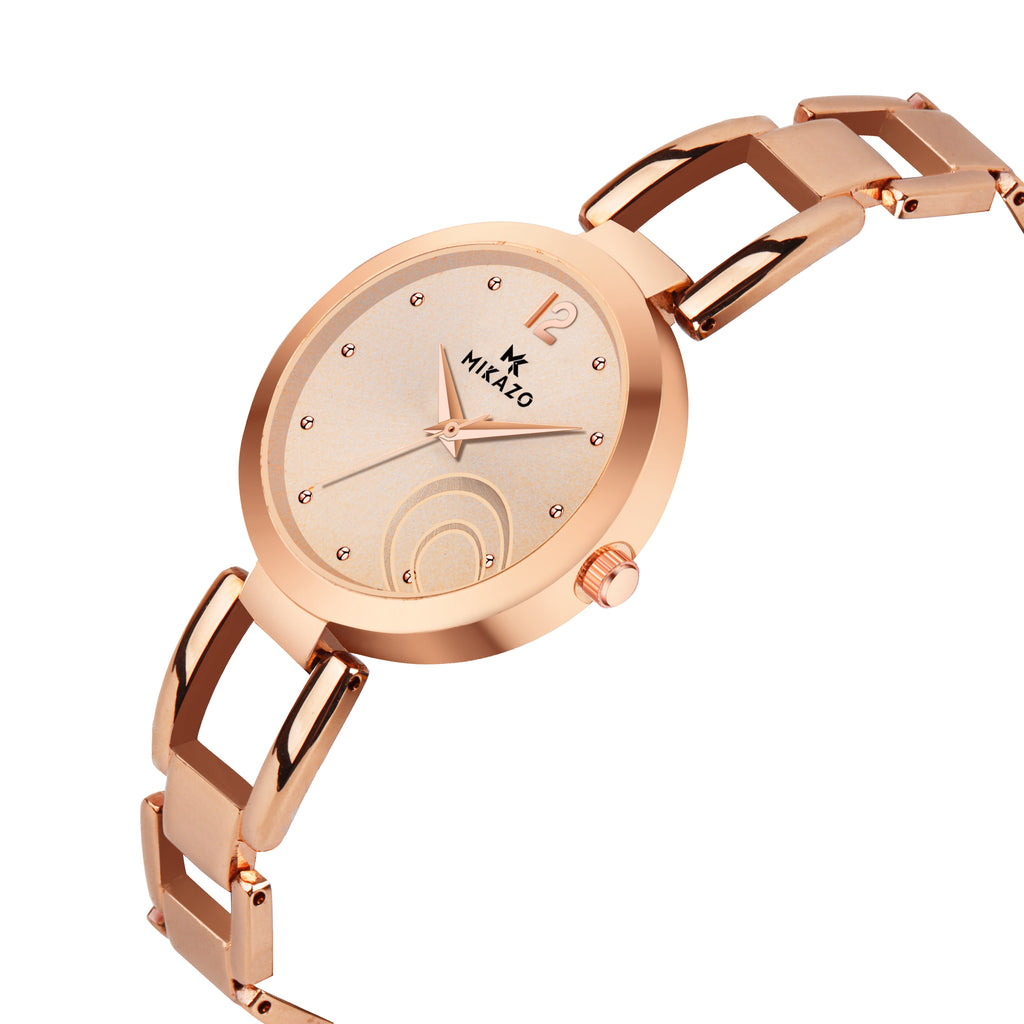 Soft Copper Gleam - Half Moon Rosegold