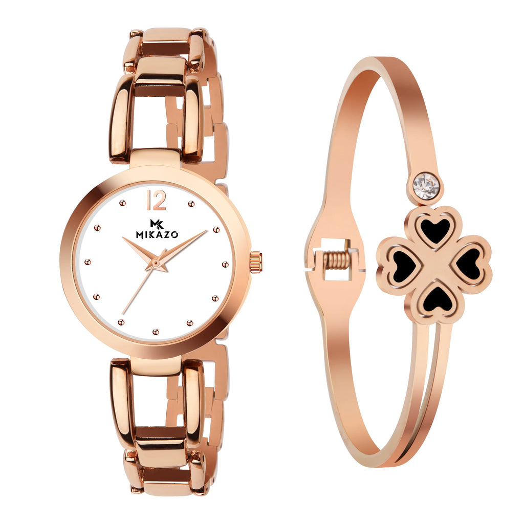 Soft Copper Gleam - White