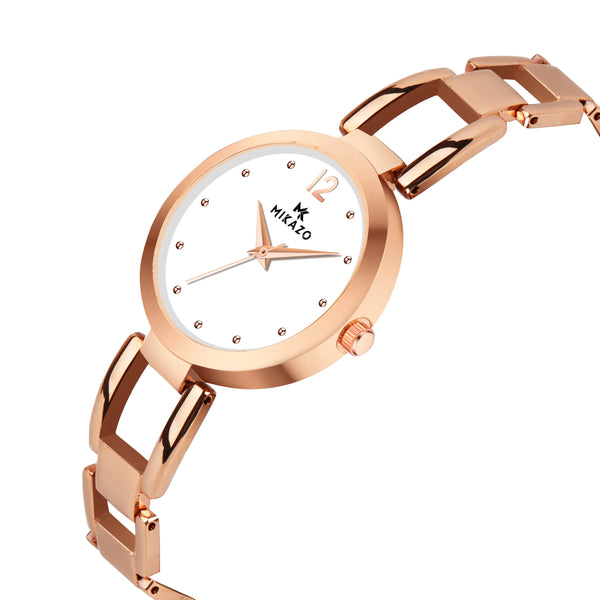 Soft Copper Gleam - White