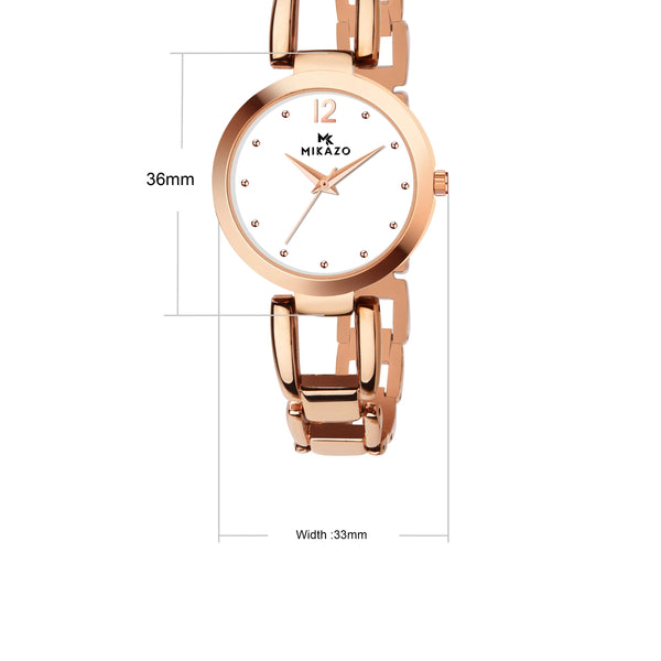 Soft Copper Gleam - White