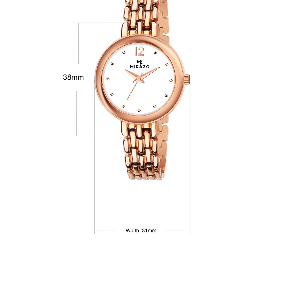Copper Luxe Brilliance - White