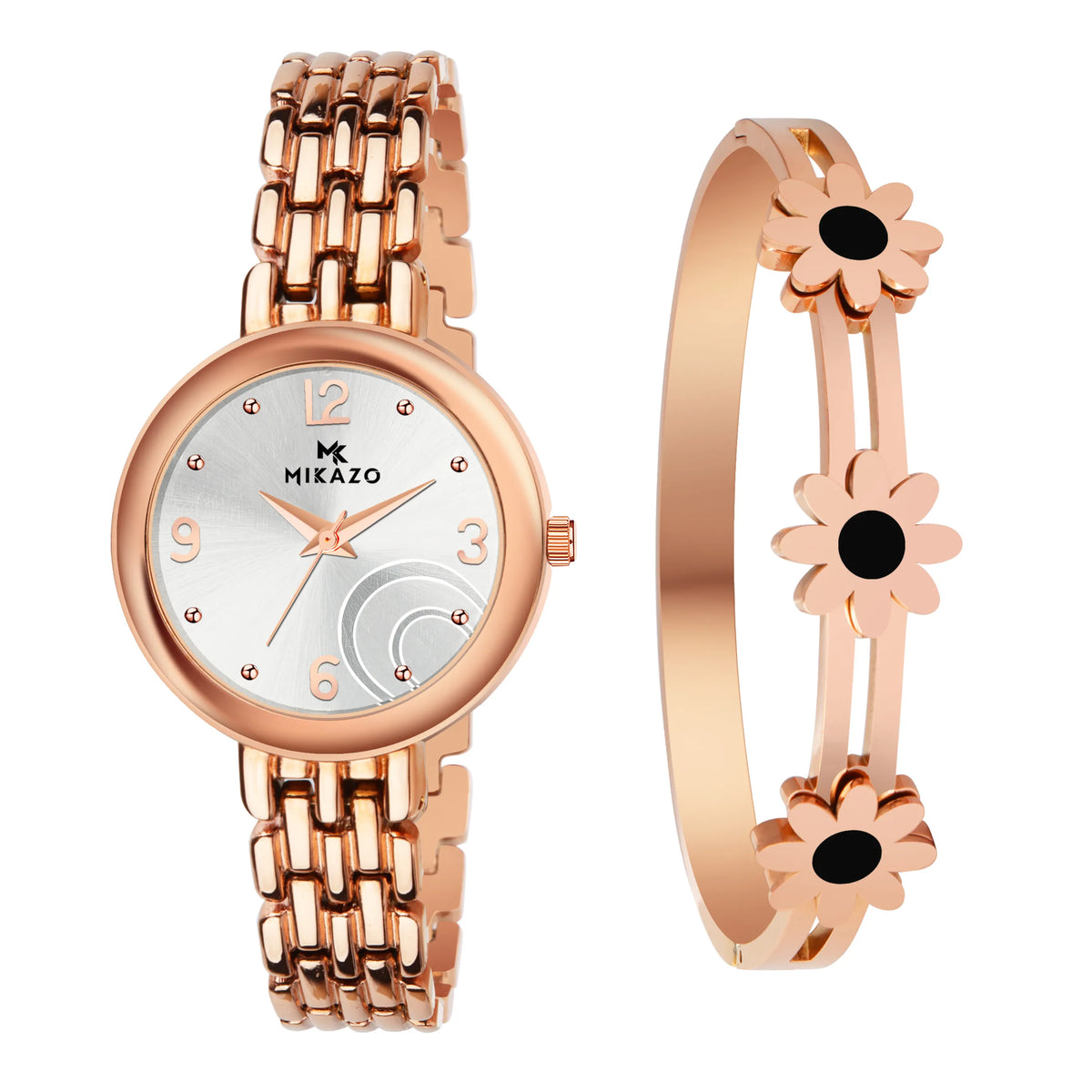 Copper Luxe Brilliance - Half Moon Silver