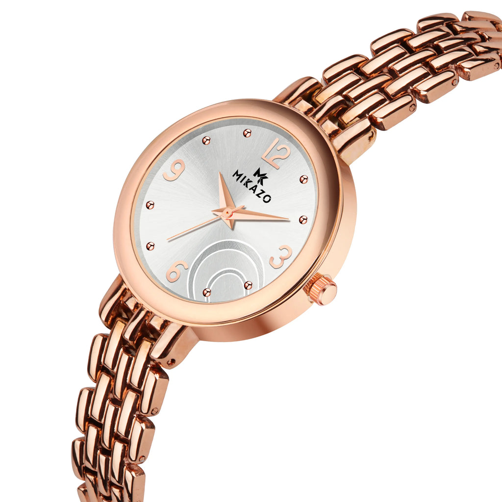 Copper Luxe Brilliance - Half Moon Silver