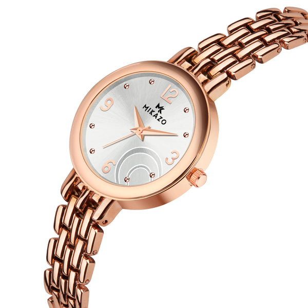 Copper Luxe Brilliance - Half Moon Silver