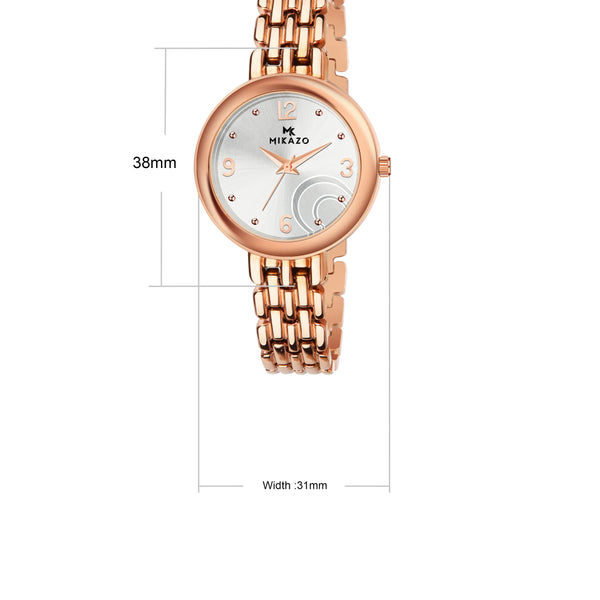 Copper Luxe Brilliance - Half Moon Silver