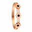 Noir Daisy Trio Rose Gold Bracelet