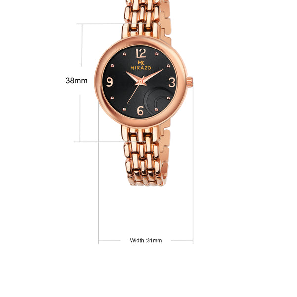 Copper Luxe Brilliance - Half Moon Black